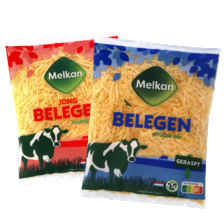 Melkan geraspte kaas